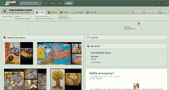Desktop Screenshot of marmalade-moon.deviantart.com