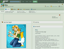 Tablet Screenshot of kinu.deviantart.com