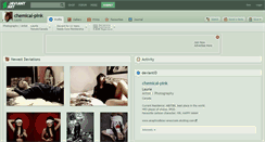 Desktop Screenshot of chemical-pink.deviantart.com