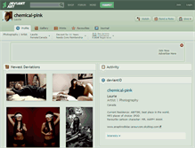 Tablet Screenshot of chemical-pink.deviantart.com