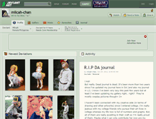 Tablet Screenshot of milcah-chan.deviantart.com