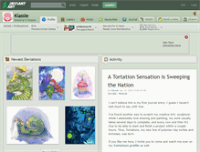Tablet Screenshot of klassie.deviantart.com