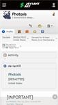 Mobile Screenshot of photosis.deviantart.com