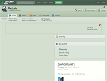 Tablet Screenshot of photosis.deviantart.com