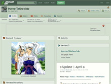 Tablet Screenshot of inu-no-taisho-club.deviantart.com