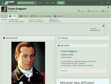 Tablet Screenshot of green-dragoons.deviantart.com