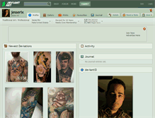Tablet Screenshot of jesserix.deviantart.com