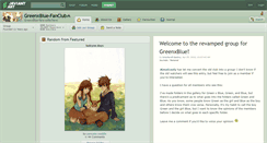 Desktop Screenshot of greenxblue-fanclub.deviantart.com