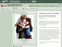 Tablet Screenshot of greenxblue-fanclub.deviantart.com