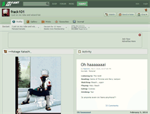 Tablet Screenshot of frack101.deviantart.com