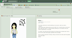 Desktop Screenshot of demonlover13.deviantart.com