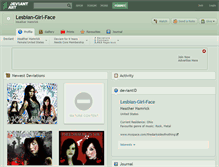 Tablet Screenshot of lesbian-girl-face.deviantart.com