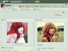 Tablet Screenshot of klaamka.deviantart.com