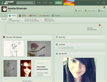 Tablet Screenshot of hemila-silverrain.deviantart.com