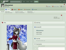 Tablet Screenshot of kitsunemon.deviantart.com