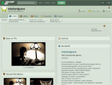 Tablet Screenshot of estebaniguana.deviantart.com