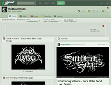 Tablet Screenshot of modblackmoon.deviantart.com