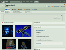 Tablet Screenshot of freakboyinc41.deviantart.com