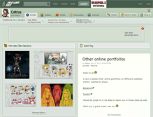 Tablet Screenshot of cetrus.deviantart.com