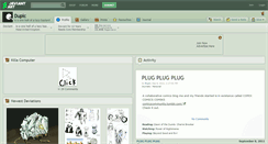 Desktop Screenshot of dupic.deviantart.com