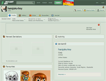Tablet Screenshot of harajuku-boy.deviantart.com