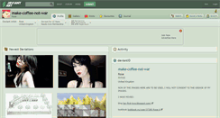 Desktop Screenshot of make-coffee-not-war.deviantart.com