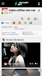 Mobile Screenshot of make-coffee-not-war.deviantart.com