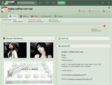 Tablet Screenshot of make-coffee-not-war.deviantart.com