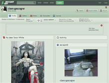 Tablet Screenshot of claes-gascogne.deviantart.com