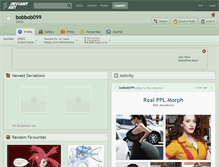 Tablet Screenshot of bobbob099.deviantart.com