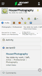 Mobile Screenshot of houserphotography.deviantart.com