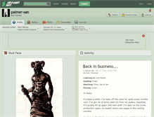 Tablet Screenshot of palmer-san.deviantart.com