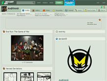 Tablet Screenshot of andrimnir.deviantart.com