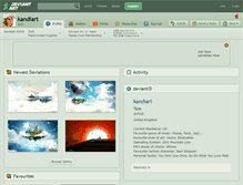 Tablet Screenshot of kandiart.deviantart.com