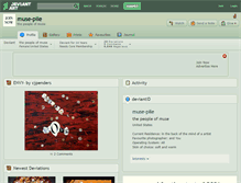 Tablet Screenshot of muse-pile.deviantart.com