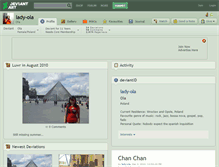 Tablet Screenshot of lady-ola.deviantart.com