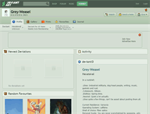 Tablet Screenshot of grey-weasel.deviantart.com