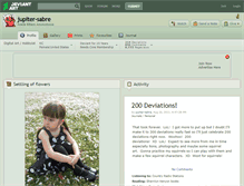 Tablet Screenshot of jupiter-sabre.deviantart.com