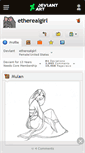 Mobile Screenshot of etherealgirl.deviantart.com