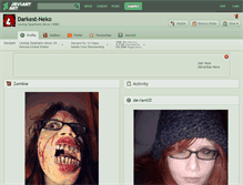Tablet Screenshot of darkest-neko.deviantart.com