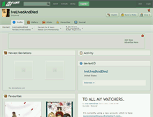 Tablet Screenshot of ivelivedanddied.deviantart.com