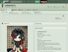 Tablet Screenshot of lostinanime13.deviantart.com