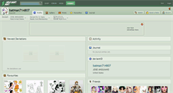 Desktop Screenshot of batman714807.deviantart.com