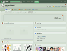 Tablet Screenshot of batman714807.deviantart.com