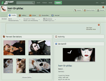 Tablet Screenshot of horr-or-phliac.deviantart.com
