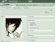 Tablet Screenshot of devilnero.deviantart.com