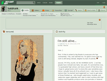 Tablet Screenshot of lustdrunk.deviantart.com