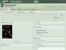 Tablet Screenshot of nocturnale-club.deviantart.com