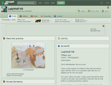 Tablet Screenshot of ladywolf-viii.deviantart.com