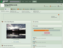Tablet Screenshot of flyingwiththewords.deviantart.com